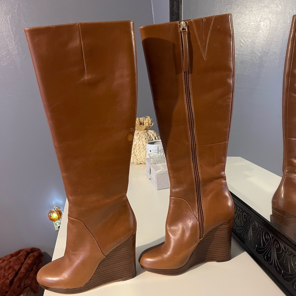 Nine West high wedge boots
